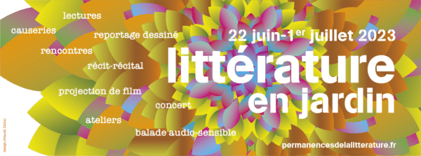 festival litterature en jardin 2023 affiche